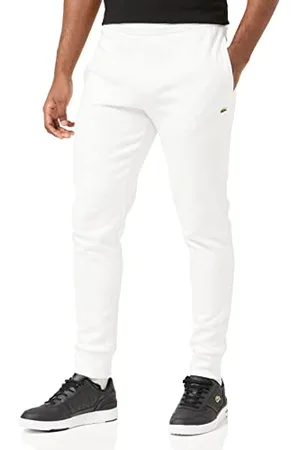 Lacoste Men Sweatpants XH9624,Logo,Slim Fit,White,6 (XL)