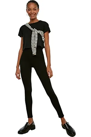 Trendyol Women Plus Size High Waist Skinny fit 7/8 Size Tights