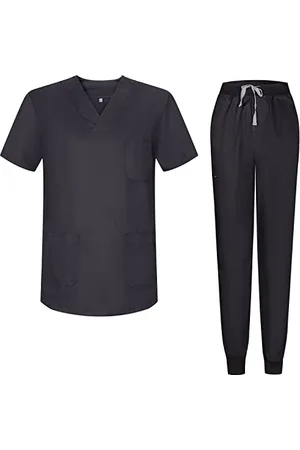 MISEMIYA Uniforms Unisex Scrub Set – Medical Uniform with Scrub Top and Pants - 817-8316 - Large