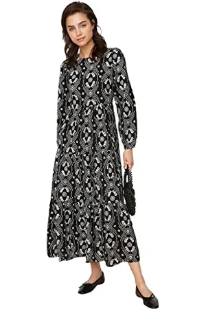 Trendyol Women Modest Maxi Skater Regular Woven Modest Dresses