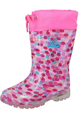 LICO Power Blinky, Girls’ Wellington Boots Wellington Boots, Pink (Pink/Rosa/Türkis Pink/Rosa/Türkis), 35 EU