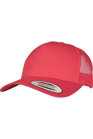 Flexfit Trucker Cap, Classic Trucker Hat, Baseball Trucker Cap with 5-Panel and Mesh Back, Adjustable Baseball Hat with Plastic Closure, Headwear, Unisex, Colour: , Size: One Size
