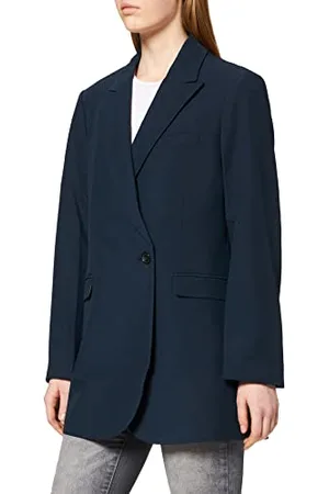 JACK & JONES Womens Long Coat Regular Fit Ladies Blazer Long Sleeve Outdoor, Colour, UK Size XS