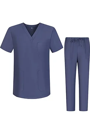 MISEMIYA Uniforms Unisex Scrub Set – Medical Uniform with Scrub Top and Pants - Ref.6801-6802 - X-Small