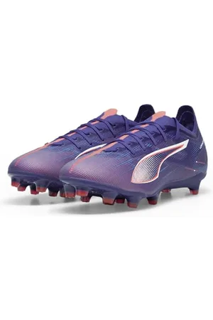 PUMA Unisex Ultra 5 Match FG/AG Soccer Shoe, Lapis Lazuli White-Sunset Glow, 8.5 UK