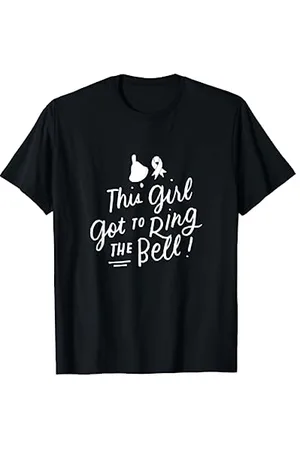Breast Cancer Awareness Month Gifts This Girl Got to Ring the Bell Chemo Grad Breast Cancer Gift T-Shirt