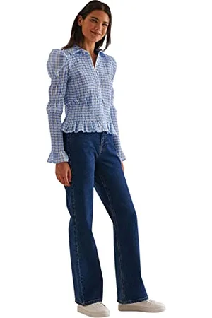 NA-KD Straight Leg high Waist Jeans, , EU 38