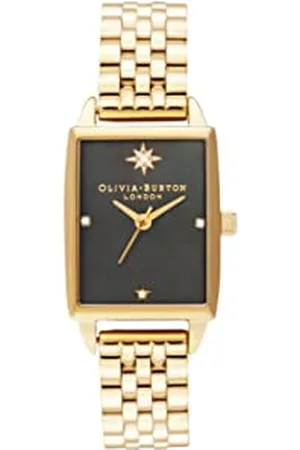 Olivia Burton Analogue Quartz Watch for Women with Gold Colored Stainless Steel Bracelet - OB16GD60