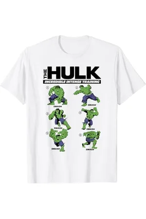 Marvel The Incredible Hulk Intense Training Gym Text T-Shirt