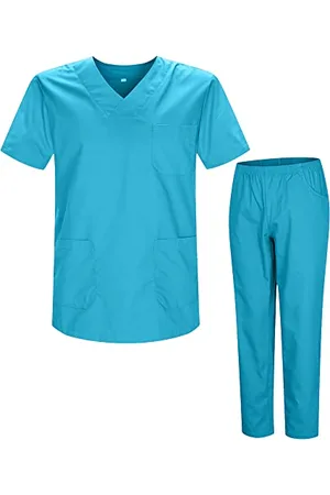 MISEMIYA Uniforms Unisex Scrub Set – Medical Uniform with Scrub Top and Pants - Ref.8178 - Large
