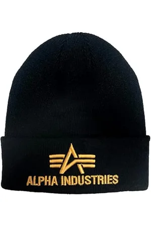 Alpha Industries 3D Beanie Knitted Acrylic Hat for Men, , Talla Única