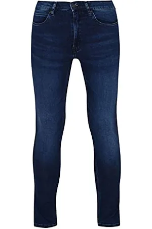 HUGO BOSS Mens 734 Used-Effect Skinny-fit Jeans in mid- Stretch Denim