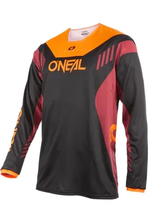 Oneal Motocross Shirt Long Sleeve MX MTB Mountain Bike Lightweight Materials, Breathable Material, Comfortable & Loose Fit Element FR Jersey Hybrid Adult, , L