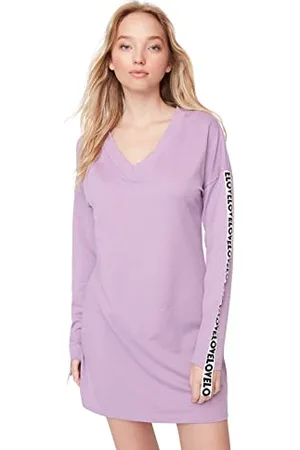Trendyol Women Mini Shift Relaxed Knit Dress