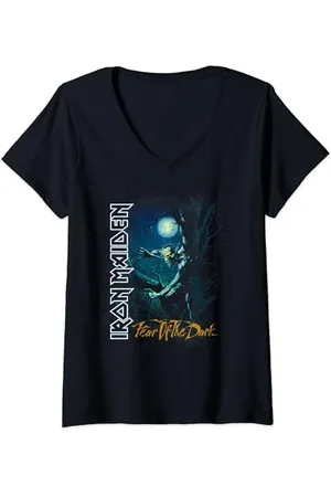 Iron Maiden Womens - Fear Of The Dark V-Neck T-Shirt