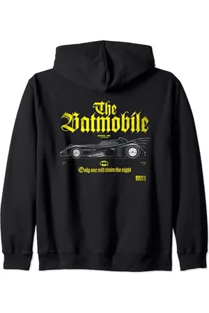 Batman 1989 Batmobile 85th Anniversary Zip Hoodie