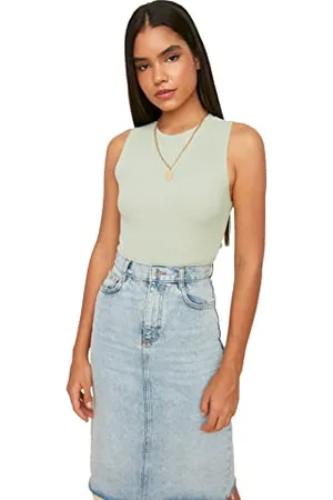 Trendyol Women Slim fit Bodycon Crew Neck Knitwear Blouse