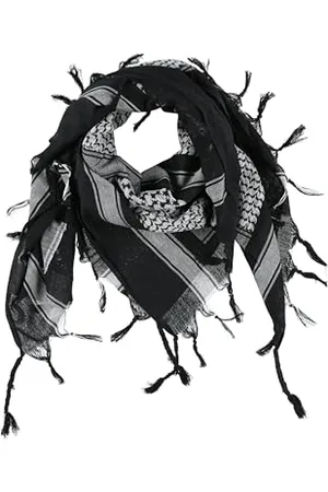 Brandit Shemag Scarf, Black+whit, OS