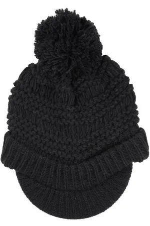 Pia Rossini Ladies Willow Hat Chunky Knit Peak Brim Pom Pom Bobble Winter Accessory