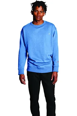 Champion MensS0888Powerblend Pullover Sweatshirt Long Sleeve Sweatshirt - Blue - XXL