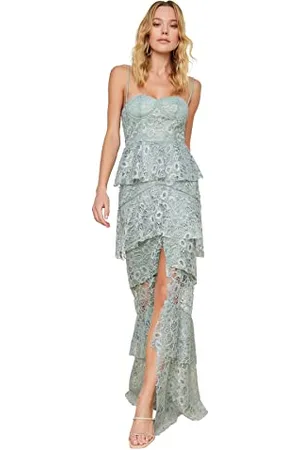 Trendyol FeMan Maxi A-line Regular fit Knit Evening Dress