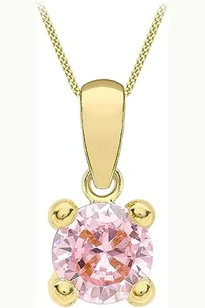 Amazon 9ct Gold October Birthstone Pendant Necklace (previously Amazon Collection)