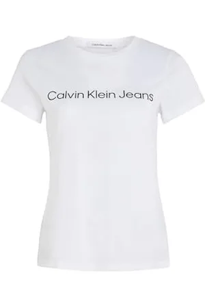 Calvin Klein Calvin Klein Women’s Core Logo Round Neck Short Sleeve Slim Fit T-Shirt, , 3XL