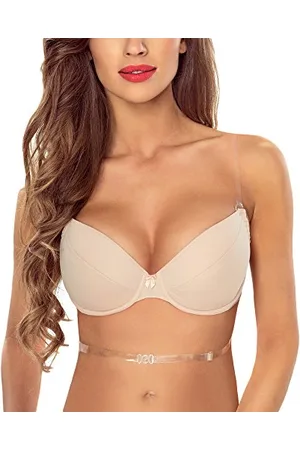 Vivisence Underwired Multiway Convertible Silicone Push-Up Bra 1035, ,38D