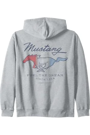 Tom Ford Mustang Fuel The Dream Since 1964 Horse Logo Zip Hoodie