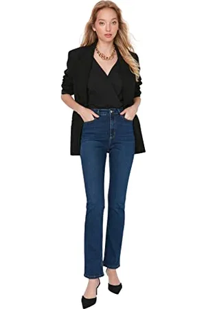 Trendyol Women High Waist Flare Leg Bootcut & Flared Jeans
