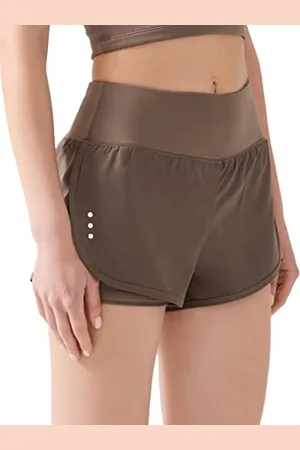 LOS OJOS Gym Shorts for Women - 2in 1 Women