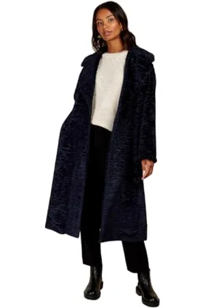 Little Mistress Navy Teddy Coat, 14