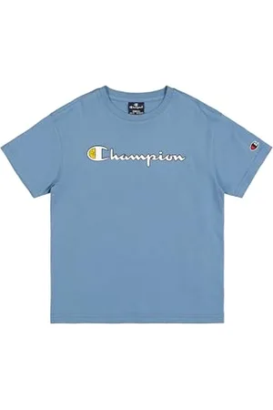 Champion Legacy Play With Graphics B (306911) - SS Crewneck T-Shirt, Turquoise Blue (CBU), 9-10 years (M) Boys FW24