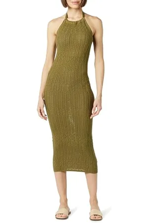 THE DROP Women’s Jayla Sleeveless Crochet Midi Dress, , XL
