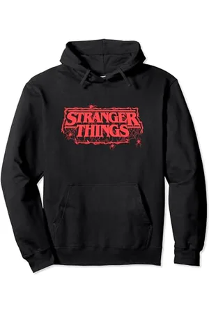 Stranger Things Logo Creepy Crawly Halloween Spooky Spider Pullover Hoodie