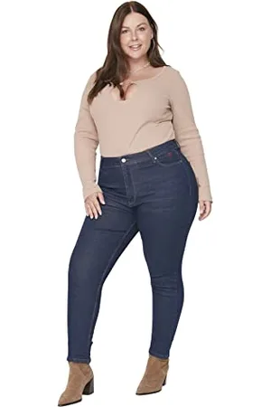 Trendyol Plus Size Jeans - Blue - Skinny