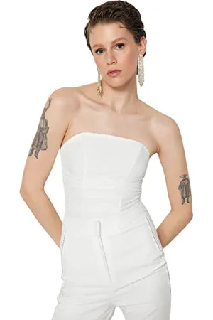 Trendyol Women Plain Knit Bodysuit, ,38