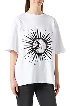 NA-KD Sun and moon tee, , Large