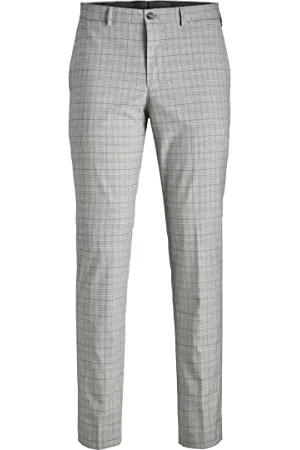 JACK & JONES Mens Check Trousers 38W / 32L