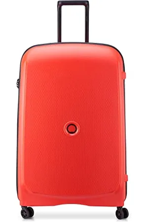 Delsey Belmont Plus - Extendable large rigid suitcase - 76x52x34 cm - 110 liters - L - Fane red