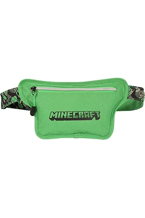Popgear Minecraft Camo Creeper Bum Bag, Kids, One Size, Green/Black, Official Merchandise