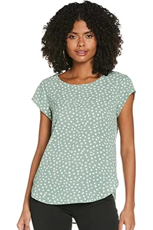 ONLY Womens Onlvic Aop Top Noos Wvn T-Shirt, , 10 UK