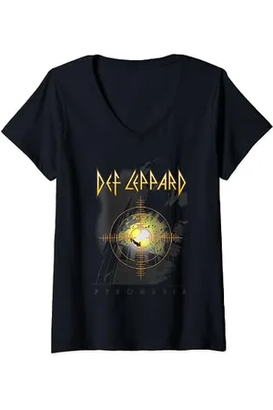 Def Leppard Womens - Pyro V-Neck T-Shirt