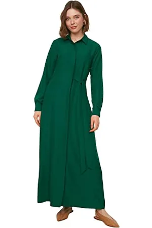 Trendyol Women Modest Maxi Skater Regular Woven Modest Dresses
