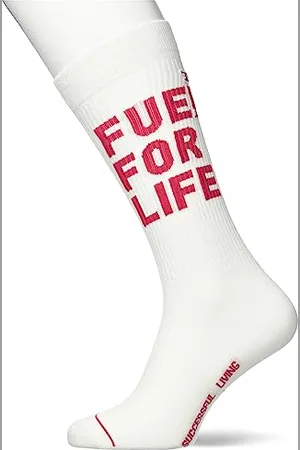 Diesel _SKM-RAY CALZINO_SOCKS_White_M