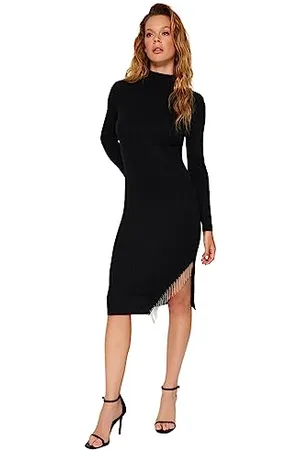 Trendyol FeMan Bodycon Slim fit Knitwear Dress, ,S