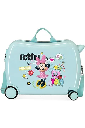 Disney Minnie Happy Helpers Blue Kids Rolling Suitcase 50 x 38 x 20 cm Rigid ABS Combination Lock 34 Litre 2.3 kg 4 Wheels Hand Luggage