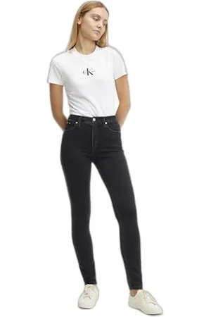 Calvin Klein Calvin Klein Men’s Mid Rise Slim Jeans, Black (Denim Black), 40W/34L