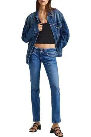 Pepe Jeans Womens Double Buttons Slim Low Waist Pl204586, , 26W / 32L UK