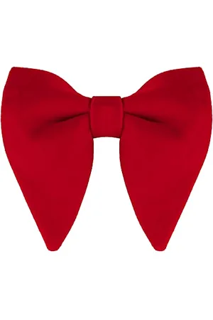 Allegra K Solid Pre-tied Bow Ties for Women Men Formal Party Prom Bowties Velvet One Size